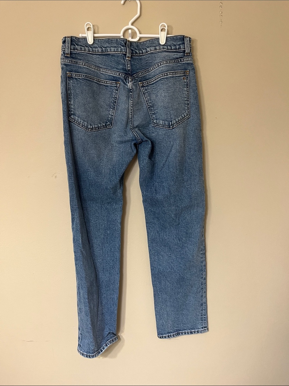 Madewell Slim Straight Light Blue Jeans - Picture 3 of 3